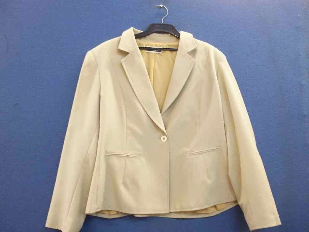 Lined Beige Work Wear Jacket - Size 52