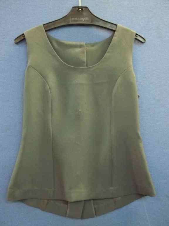 Grey Sleeveless Work Wear Shirt - Size 32