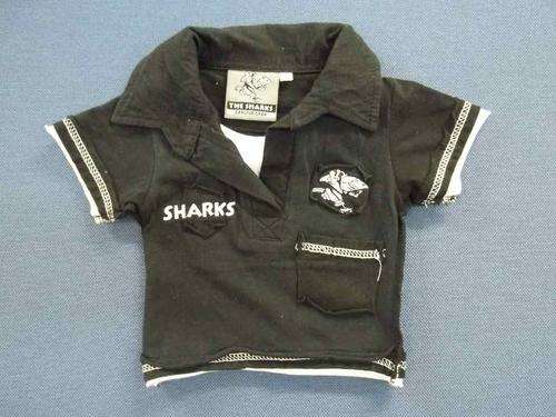 Baby Boy Sharks T-Shirt - Size 0-3 Months