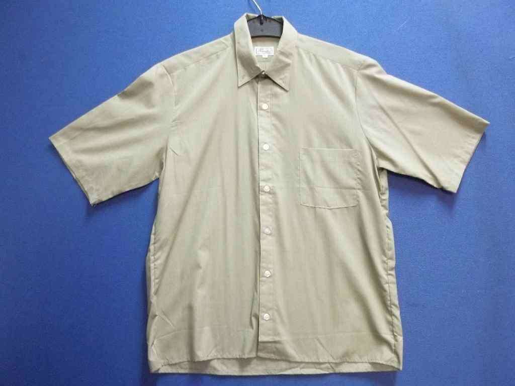 Khaki Short Sleeve Men's Shirt - Size S