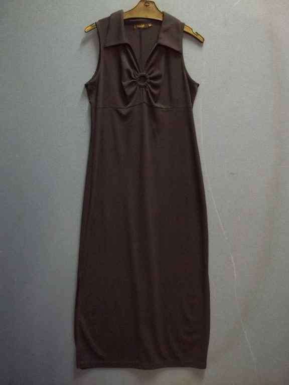 Long Navy Dress - 100% Polyester - Size 34 * Quality Brand