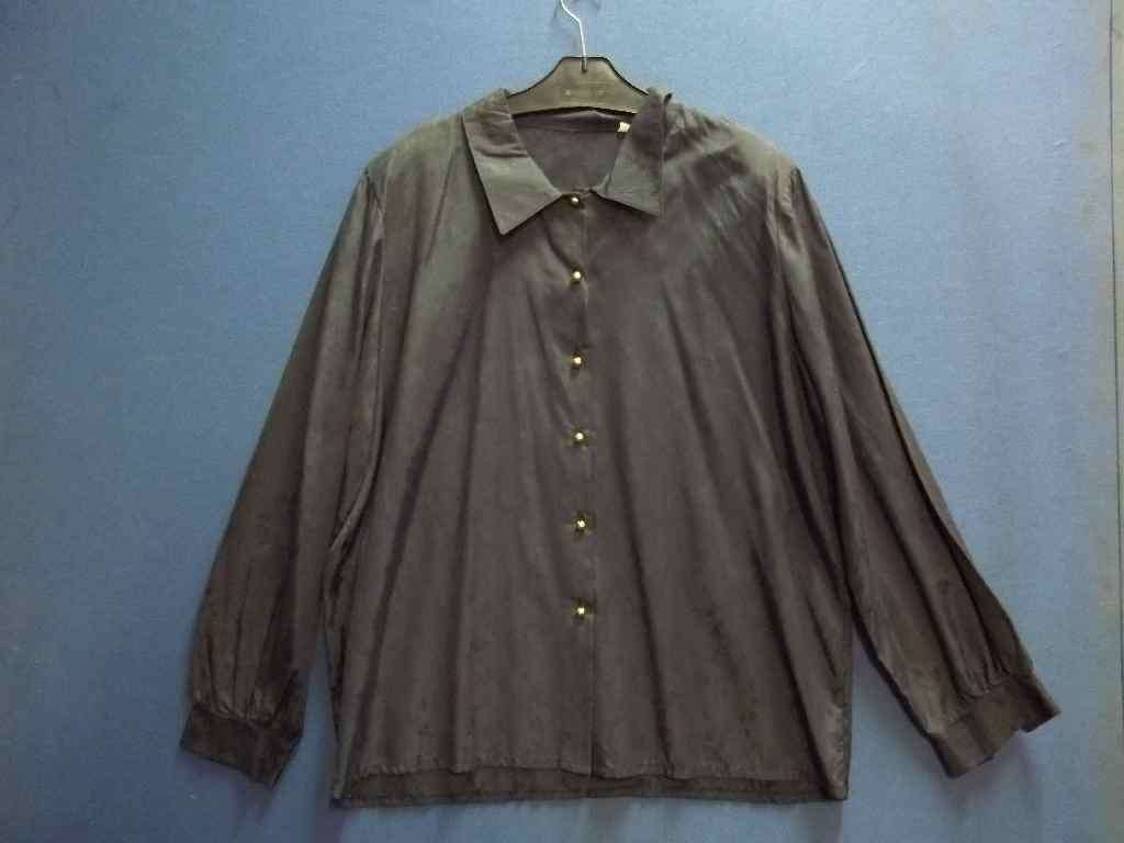 Long Sleeve Charcoal Grey Shirt - Size 48