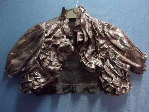 Cute Purple Ruffle Bolero - Size +/- S/M