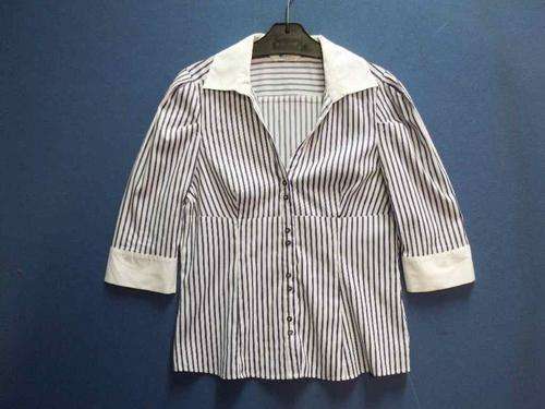 White & Purple Stripy Shirt - Size 38 * Quality Brand