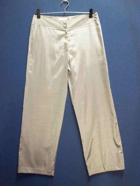 Lightweight Silver Evening Pants - Size 36