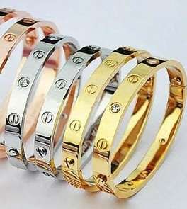 WOW!**NEW*TITANIUM IN 18KGP ROSE/YELLOW/WHITE GOLD