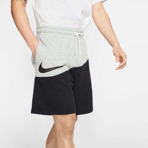 Nike Sportswear Swoosh French Terry Shorts Men dark grey heather black