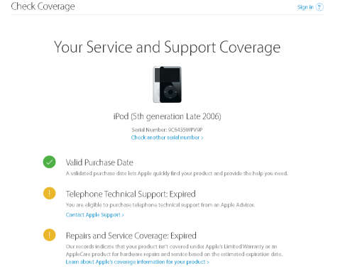 Apple 5th Generation iPod 80G (Late 2006)