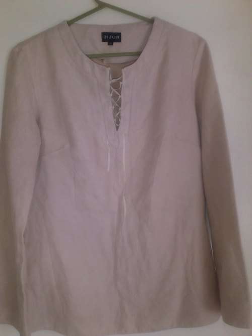 Size 10  Cream Long Sleeve shirt