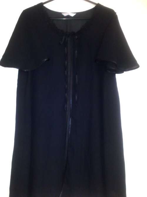S-M black chiffon summer "gown"