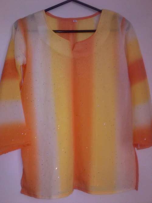 S-M Size  Yellow/Orange Top