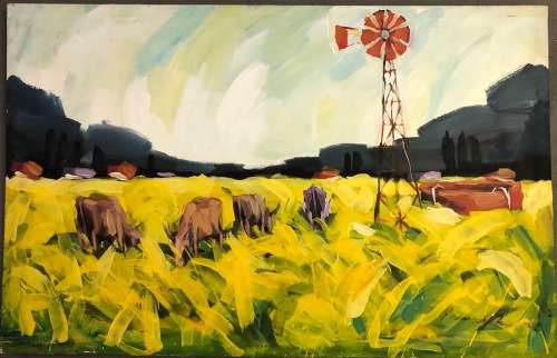 WOW A VERY NICELY DONE ON CANVAS BY JUNIOR FUNGAI A MUST HAVE