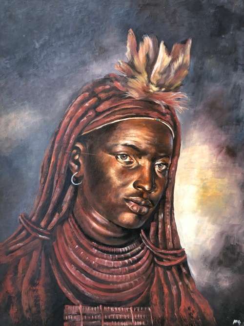 BERTHOLD MOYO NICELY DONE ON CANVAS BOARD. A MUST HAVE!!!