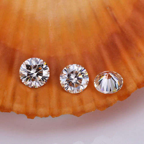 White d Color VVS1 Round Moissanite Stone Loose