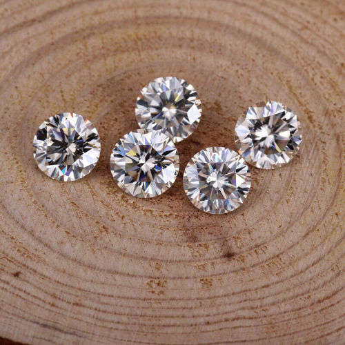 White d Color VVS1 Round Moissanite Stone Loose