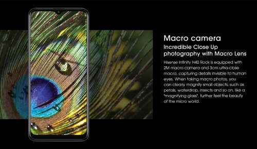 Phone Hisense Infinity H40 Rock 128GB Single Sim and Battery Armour - Black