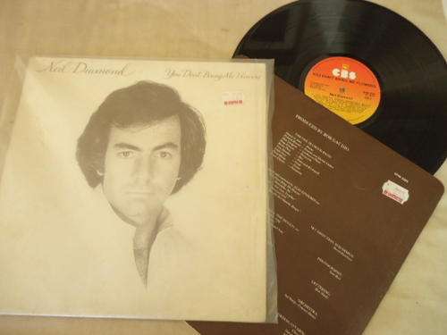 NEIL DIAMOND - "YOU DON'T BRING ME FLOWERS" 1978 CBS LP + ORIGINAL INNER SLEEVE IN GREAT CONDITION