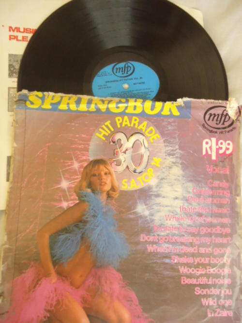 SPRINGBOK HIT PARADE - VOLUME 30 - 1976 MFP STEREO VINYL LP IN POOR CONDITION