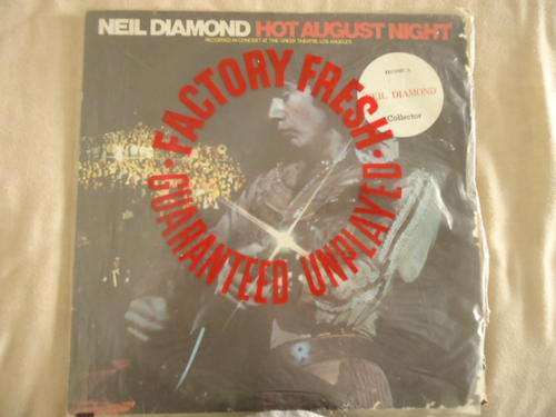 NEIL DIAMOND - "HOT AUGUST NIGHT" 1972 DOUBLE STEREO GATEFOLD LP SET IN GREAT CONDITION