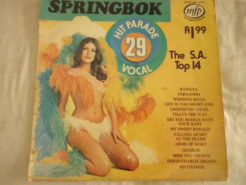 SPRINGBOK HIT PARADE -VOLUME 29 - 1976 STEREO LP IN GREAT CONDITION