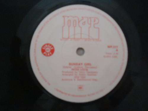 PETER LOTIS -"SUNDAY GIRL B/W LITTLE PIECE OF HEAVEN" 1973 MAP 45 RPM SEVEN SINGLE IN GREAT COND