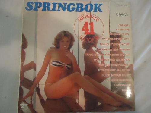 SPRINGBOK HIT PARADE -VOLUME 41 -1978 STEREO VINYL LP IN GREAT CONDITION