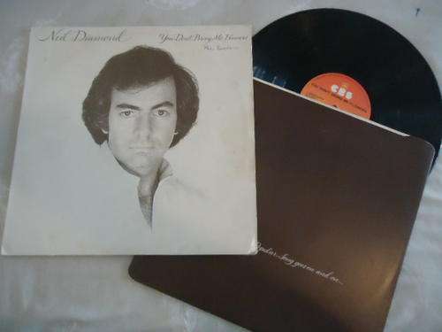 NEIL DIAMOND "YOU DON'T BRING ME FLOWERS" 1978 CBS STEREO LP+INNER SLEEVE-EXC+SURFACE MARKS ON COVER