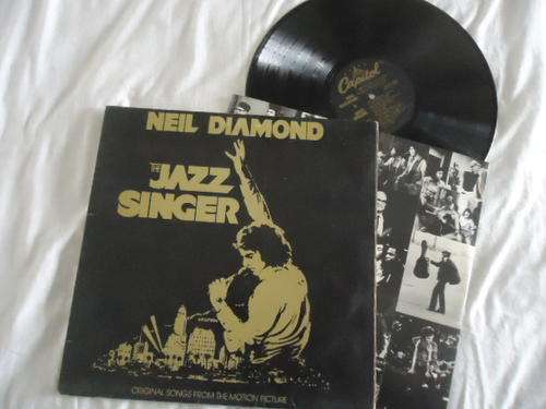 NEIL DIAMOND "THE JAZZ SINGER" ORIGINAL SOUND TRACK 1980 EMI STEREO LP+INNER SLEEVE+PLASIC COVER
