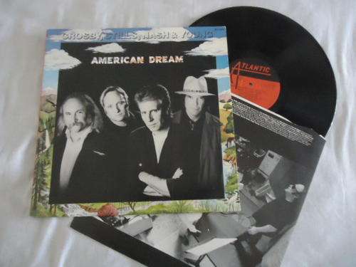 CROSBY, STILLS, NASH & YOUNG "AMERICAN DREAM" 1988 ATLANTIC STEREO LP + INNER SLEEVE IN GREAT COND