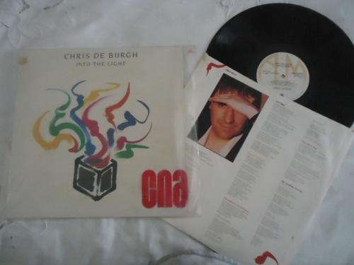 CHRIS DE BURGH - "INTO THE LIGHT" 1986 A&M STEREO LP+INNER SLEEVE+PLASTIC COVER-EXC