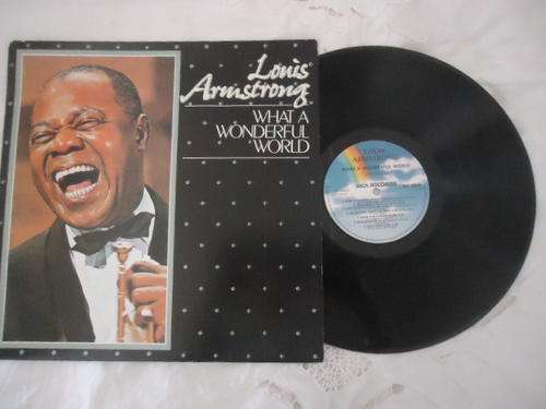 LOUIS ARMSTRONG "WHAT A WONDERFUL WORLD" -1988 MCA STEREO LP+SHRINKWRAP-EXC