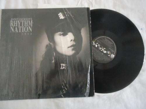 JANET JACKSON  "RHYTHM NATION 1814" 1989 A&M STEREO LP+ SHRINKWRAP PLASTIC -EXC