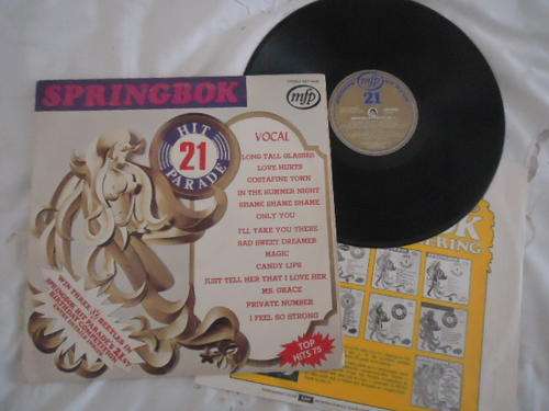 SPRINGBOK HIT PARADE -VOLUME 21 - 1975 MFP STEREO GATEFOLD LP IN GOOD CONDITION