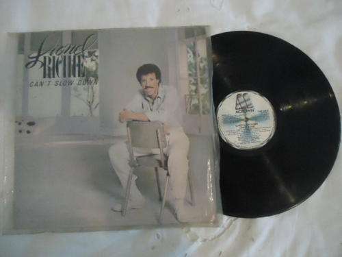 LIONEL RICHIE -CA'N'T SLOW DOWN" 1983 MOTOWN STEREO GATEFOLD LP+ PLASTIC COVER IN V/GOOD CONDITION