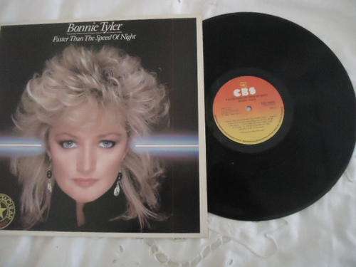BONNIE TYLER "FASTER THAN THE SPEED OF NIGHT" - 1985 CBS STEREO LP IN EXCELLENT CONDITION
