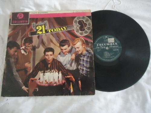 CLIFF RICHARD "21 TODAY" COLUMBIA LONG PLAYING LP+PLASTIC COVER IN V/GOOD CONDITION
