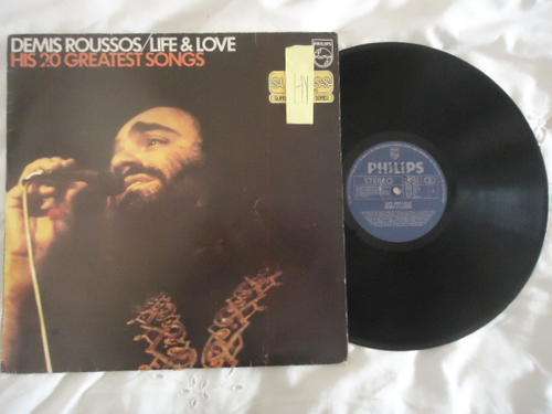 DEMIS ROUSSOS "LIFE & LOVE- HIS 20 GREATEST SONGS" 1993 PHILIPS STEREO LP IN V/GOOD CONDITION