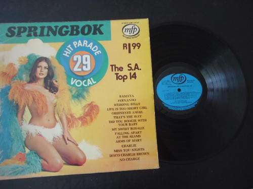 SPRINGBOK HIT PARADE -VOLUME 29 -1976 STEREO VINYL LP IN EXCELLENT CONDITION