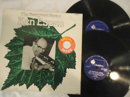 KEN ESPEN - "THE EVERGREEN SERIES" 1974 DOUBLE STEREO GATEFOLD LP SET IN EXCELLENT CONDITION