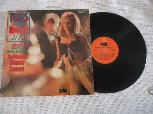TOPS FOR DANCING 2/70 28 PARTY HITS WITH JO MENT'S HAPPY SOUND  ARIOLA STEREO LP IN V/GOOD CONDITION