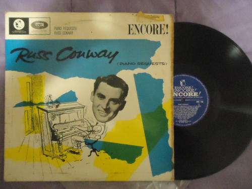 RUSS CONWAY "PIANO REQUESTS' 1958 ENCORE LONG PLAY LP - BOUGHT IN EAST AFRICA SEE STICKER