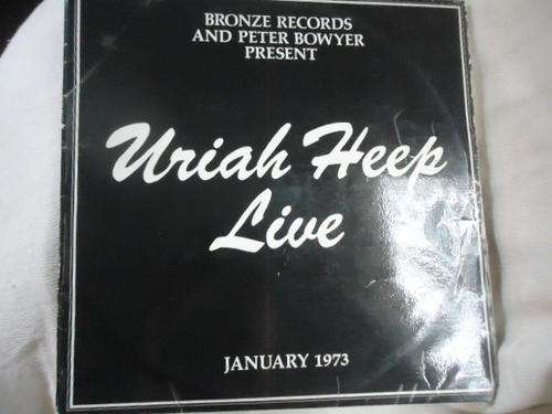 "URIAH HEEP LIVE - JANUARY 1973" 1973 BRONZE DOUBLE GATEFOLD LP SET