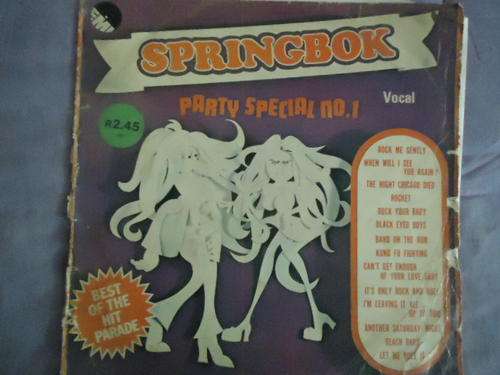 V/RARE "SPRINGBOK PARTY SPECIAL NO. 1" 1974 EMI STEREO LP IN  V/GOOD CONDITION