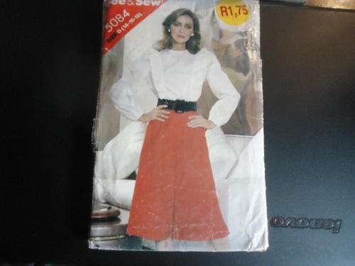 BUTTERICK  "SEE AND SEW" PATTERNS 5084  - SIZE B = 14 + 16 + 18  CULLOTTE PATTERN ONLY