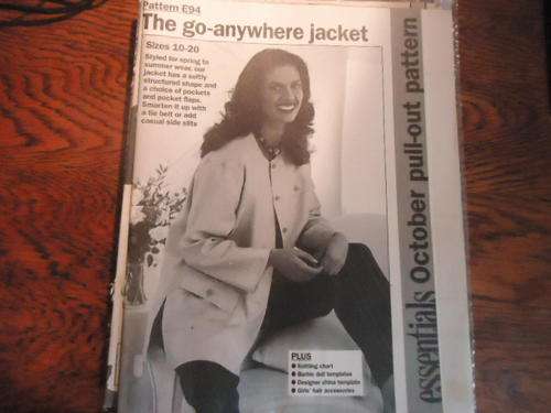 ESSENTIAL  PATTERNS E94 "THE PERFECT  GO-ANYWHERE JACKET"