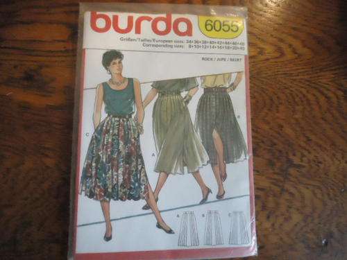 BURDA PATTERNS 6055 - SIZES  10 + 12 + 14 + 16 + 18 + 20 + 40 sealed in packet