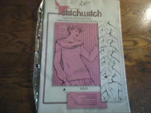 STITCHWITCH PATTERNS B001 "LADIES DROP-SHOULDER PATTERN" SIZES: 6 - 20