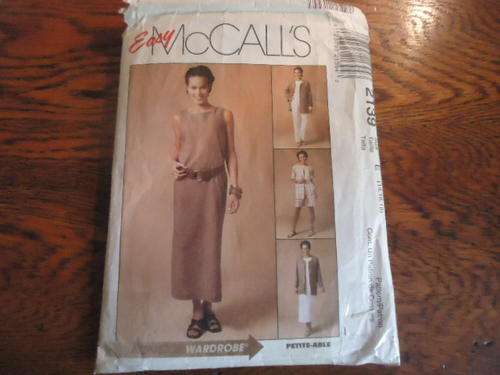 McCALL'S PATTERNS 2139  SIZE E = 14 + 16 + 18 - DRESS ONLY NO PANTS