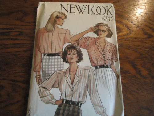 NEW LOOK PATTERNS 6316 - 6 SIZES IN ONE -  8 - 18 - COMPLETE