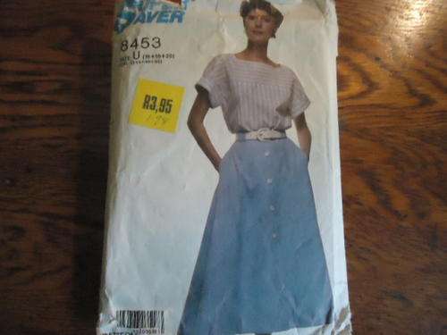 SIMPLICITY "SUPER SAVER" PATTERNS 8453  SIZE U = 16 + 18 + 20 COMPLETE